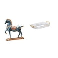 thumbnail image 1 of Figura de caballo,Figura de caballo Escultura animal coleccionable,Bandeja de almacenamiento,Bandeja rectangular para servir frutas y postres de cocina,Bandeja decorativa organizadora, 1 of 8