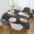 thumbnail image 5 of 60x120 Inch Tablecloth Polyester Square Tablecloth for Home Kitchen Dinner Decor Capybara Astronauts, 5 of 9