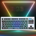 thumbnail image 4 of Kit Teclado GMK87 Teclado para Juegos Hotswap para Win/Mac (blanco), 4 of 9