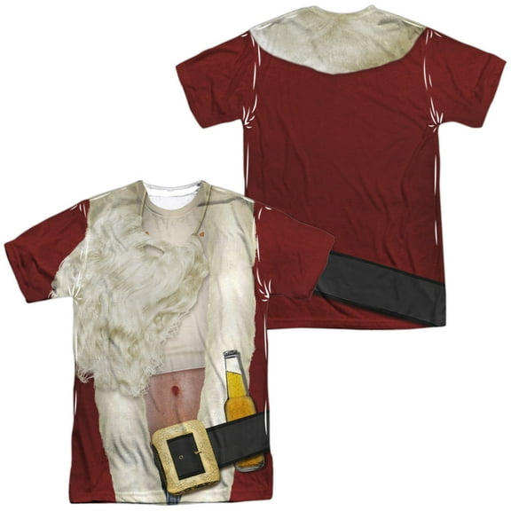 Bad Santa Costume (Front - Back Print) - Short Sleeve Shirt - Medium