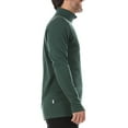 thumbnail image 3 of 100% Merino Wool - Men’s Midweight Quarter Zip - Warm Pullover - Midlayer - Forest Green - Large, 3 of 5
