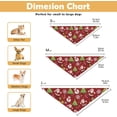 thumbnail image 2 of Christmas Dog Bandanas 2 Packs Adjustable Dog Bibs for Samll Medium Dogs, 2 of 6
