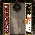 thumbnail image 4 of Merry Christmas Door Cover Banner Decorations Green Black Funny Christmas Hanging Banner Porch Sign Merry Christmas Porch Sign for Indoor Outside Front Door Party Decorations Supplies, 4 of 6