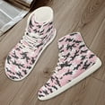 thumbnail image 4 of Psesaysky High Top Camouflage Sneakers PU Leather Wide Width Barefoot Shoes Walking Shoes for Women Girls Size 6-13.5, 4 of 7