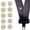 Beige, variant on Grey Seat Belt Button Stop 5 Pack Universal Fit Seat Belt Stopper Kit Prevent Seat Belt Buckle from Sliding Down Snap-On System No Welding Required