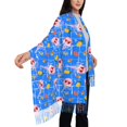 thumbnail image 4 of Xecao Tropical Jellyfishes Pattern Womens Winter Scarf Fall Scarf Oversized Large Scarf for Women Warm Shawl Wrap, 4 of 8