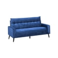 thumbnail image 1 of Topline Home Furnishings Sofa, Blue Velvet, 1 of 3