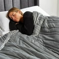 thumbnail image 3 of Malouf MA6080AS15WB Queen Anchor 15lb Weighted Blanket - Ash Grey, 3 of 4