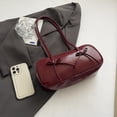thumbnail image 3 of Bolso Mano Con Lazo para Mujer Hombro PU Color Sólido Hobo Elegante Gran Capacidad, 3 of 9