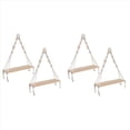 thumbnail image 1 of Estante Colgante de Pared, Estantes Boho con Estante de Madera, Estante de Macramé Hecho una Mano de 4 Piezas para Colgar Plantas y Decoración, 1 of 5