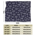 thumbnail image 3 of ZICANCN Throw Blanket Christmas Tree Dark Blue , Couch Ultra Soft Micro Fleece Sofa Bed Camping Travel Blanket for Adults, 60"x50", 3 of 8