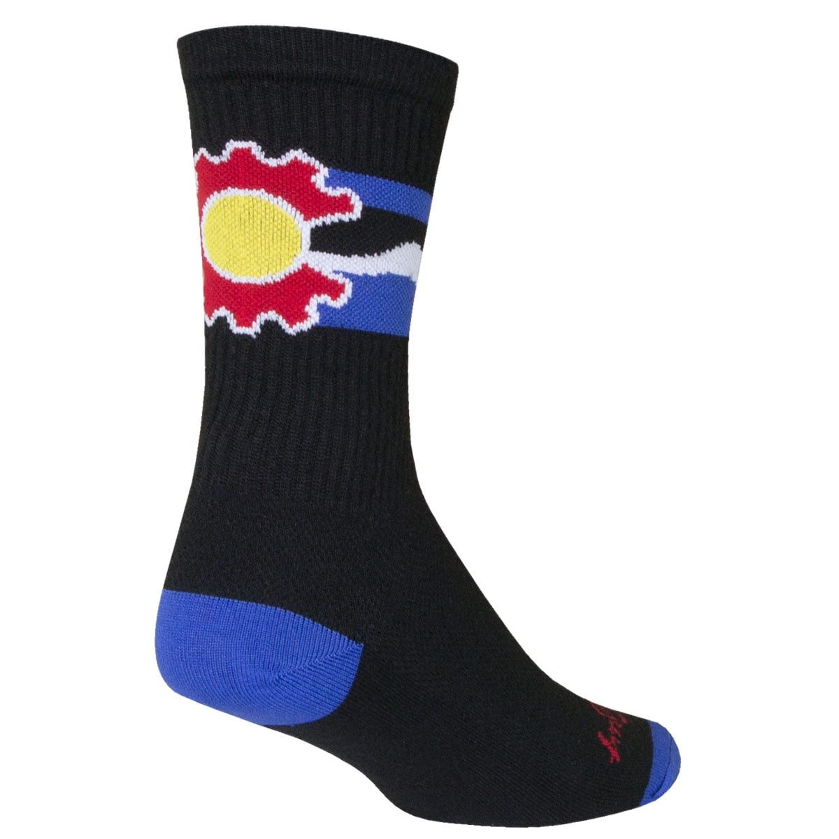 SockGuy Crew 6in Cogorado Cycling/Running Socks (Cogorado L/XL