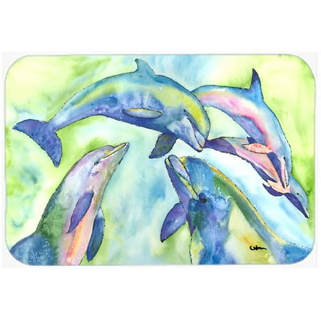 

Carolines Treasures Dolphin Glass Cutting Board - Large 15 H x 12 L in.