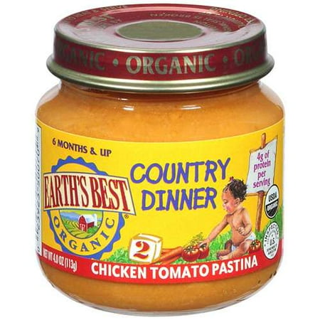 Hain Celestial Group Earths Best Organic Country Dinner Chicken Tomato Pastina, 4 oz