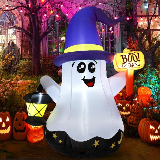 Goosh Ghost inflable de Halloween de 1,5 m con luz para exteriores