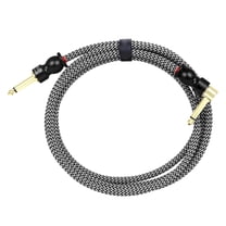 URTERYSER Guitar Cable 6.35mm 1/4inch Guitar Leads Right Angles Guitar Cable Amps Leads Braided Noiseless Sound Instrument Leads