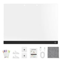 Led Drawing Board(7 Color Pens),2025 New Led Board,Drawing Board - with Adjustable Stand for Office School Home - 11.8 * 15.74 in