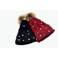 thumbnail image 2 of Fashion Women Lady Faux Fur Ball Winter Warm Crochet Knitted Hat Cap Beanie, 2 of 4