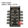 thumbnail image 4 of PC Chassis Fan Hub CPU Cooling Hub 10 Port 12V 4 Pin Fan PWM Hub, CPU Cooling Fan Hub for Computer Motherboard, 4 of 7