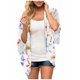 thumbnail image 1 of MKLEKYY Trajes De Baño Mujer Dos Piezas Beach Vacation Style Sun Cover Up | Bohemian Floral Print Chiffon Swimwear Kimono Cardigan For Women, 1 of 6