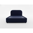 thumbnail image 2 of LASE Muebles Cama Queen Size Marsella Base+Cabecera Velvet Canalé Rosa, 2 of 4