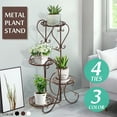 thumbnail image 1 of 4-Tier/5-Tier Plant Stand Plant Shelf ,Multiple Flowers Pot Holder Display Shelf Home Garden Ornaments Indoor Outdoor Patio Corner Balcony Home Decor, 1 of 8
