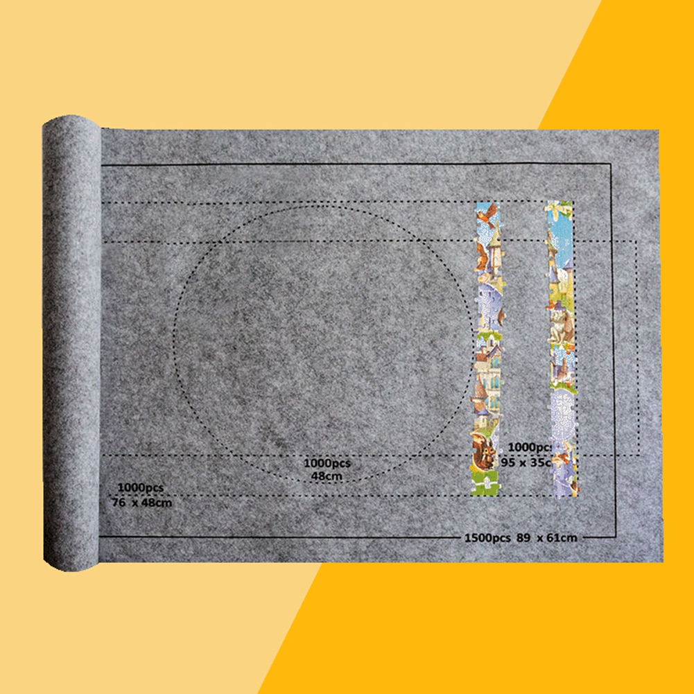 Felt Mat Roll Up Pad Storage Blanket Sheet for Jigsaw Puzzles Game