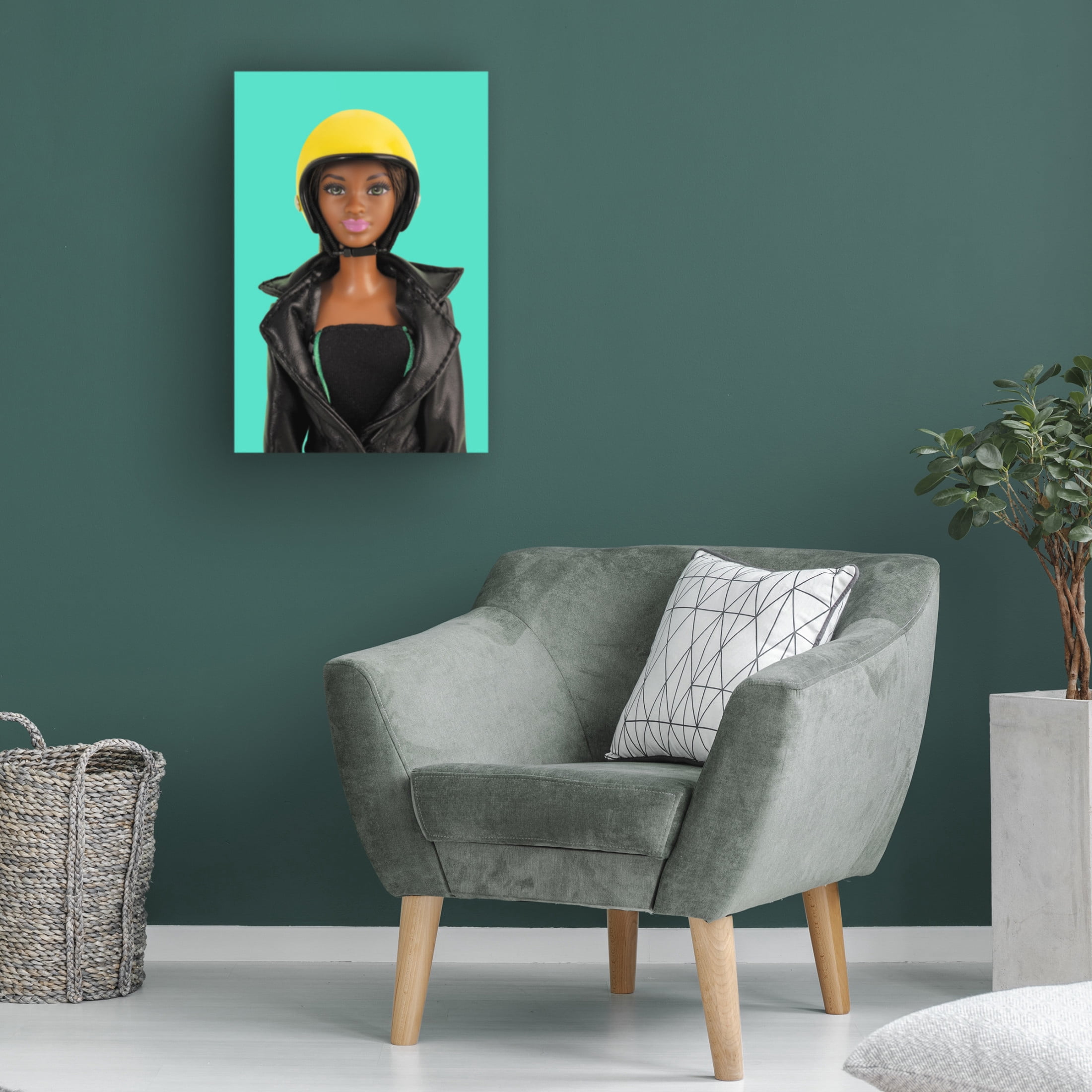 Canvas Wall Art - Julia Ramiro 'Safety First' Wall Art for Living Room, Bedroom, or Office D?cor by Trademark Fine Art - 22 x 32 Inches