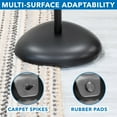 thumbnail image 4 of Mount-It! Height Adjustable Speaker Floor Stands | Set of 2, 4 of 9
