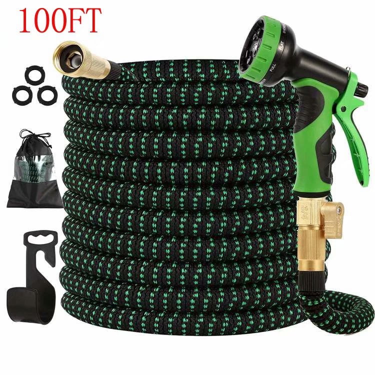 100 ft Expandable Garden Hose,Upgraded Leakproof Lightweight Garden