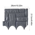 thumbnail image 3 of Orangide Garden Border Fence Plastic Lawn Edging Strips, Outdoor Yard Decorative Landscape Edging, Modular Grass Stone Separation Fence Panels for Landscaping, 3 of 6