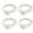 White, variant on 2Pairs Pink High Heel Laces Shoe Straps Decorative Replacement Shoe Accessories