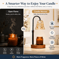 thumbnail image 3 of PKALQ Candle Warmer Lamp with Timer Dimmable, Birthday Gifts for Women Mom, House Warming Gifts New Home Decor, Wax Melt Warmer for Jar Candles with 2 Bulbs, 3 of 9