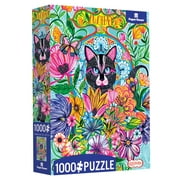 Le Chat Cat Floral 1000 Pieces Jigsaw Puzzle Paper House Productions