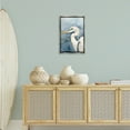 thumbnail image 3 of Stupell Industries Beach Bird on Blue Animals & Insects Painting Gray Floater Framed Canvas Art Print Wall Art, 17 x 25, 3 of 10