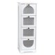 thumbnail image 1 of Yeshouse Mueble de baño independiente con 4 cajones, mueble de almacenamiento de madera pequeño de 11,8 x 11,8 x 33,1 pulgadas, para baño, sala de estar y apartamento., 1 of 7
