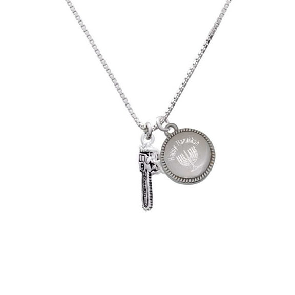 Chainsaw - Happy Hanukkah Menorah Necklace