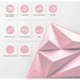 thumbnail image 2 of Panel Decorativo Pared 3d Pvc Resistente Al Fuego 30cmx30cm Modelo Rosa, 2 of 4