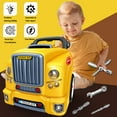 thumbnail image 5 of Mugeymyd Juguete con Motor de camión Grande para niños de 3 a 5 años, vehículo de Motor Desmontable, Coche de Juego de simulación con luz y Sonido, Juego de Taller mecánico para niños, Kit de construc, 5 of 5