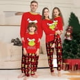 thumbnail image 3 of Conjunto de pijamas de algodón para padres e hijos, ropa de casa de dos piezas con estampado de letras de dibujos animados, otoño e invierno, novedad de 2023, 3 of 3