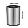 thumbnail image 5 of WOORNIGOJIN Extra Large Kitchen Utensil Holder, 360° Rotating Stainless Steel Cooking Utensil Holder for Countertop, 3 Compartment Flatware Organizer & Cooking Caddy with Removable Base(Silvery), 5 of 6