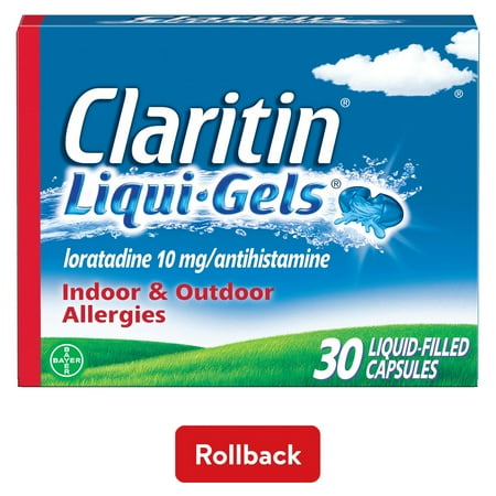 Claritin Liqui-Gels 24 Hour Non-Drowsy Allergy Relief, 10 mg, 30 Count