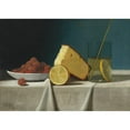 thumbnail image 2 of John Frederick Peto 14x11 Gold Ornate Wood Frame and Double Matted Museum Art Print Titled - Still Life with Cake, Lemon Strawberries and Glass (1890), 2 of 4