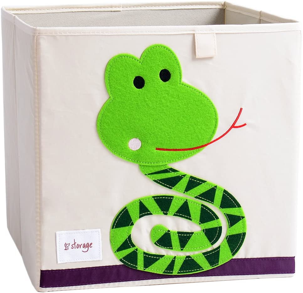 DODYMPS Foldable Animal Canvas Storage Toy Box/Bin/Cube/Chest/Basket/Organizer 