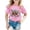 Pink, variant on Back to School Girls top Short Sleeve Print T-Shirt Crewneck Fan Gift Tee for Kids