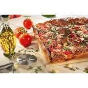CucinaPro Pizza Stone for Oven, Grill, BBQ- Extra Thick 5/8 Cordierite Rectangular Baking Stone for Better Cooking- 16 x 14 Pan- Holds High Temp For Crispy Crust