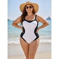 thumbnail image 6 of MOYIKO Women Slimming Tummy Control One Piece Swimsuit Retro Square Neck Bathing Suit, 6 of 7