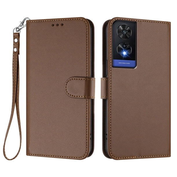 Funda Cartera GANGXUN para TCL 505 – Cierre Magnético, Protección RFID, Correa Desmontable, Compatible con Carga Inalámbrica