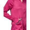 thumbnail image 2 of Hanes Womens Sport Performance Fleece Zip Up Hoodie, M, Fresh Berry Heather, 2 of 3