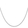 thumbnail image 3 of 14k White Gold 14 Inch .9mm Cable Chain Necklace Pendant Charm, 3 of 9